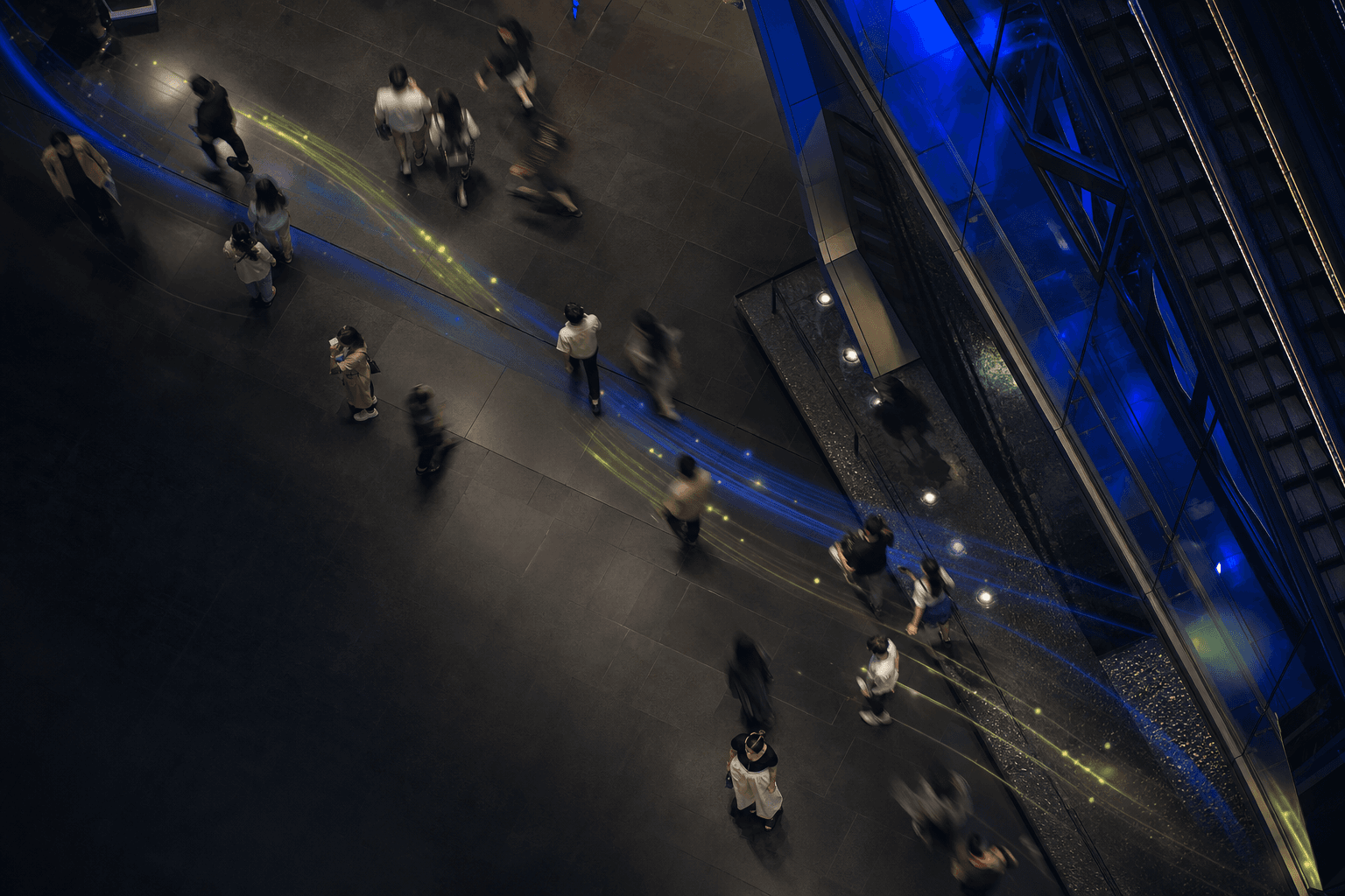 Customer movement becoming connected commerce signals in a modern Asian retail environment